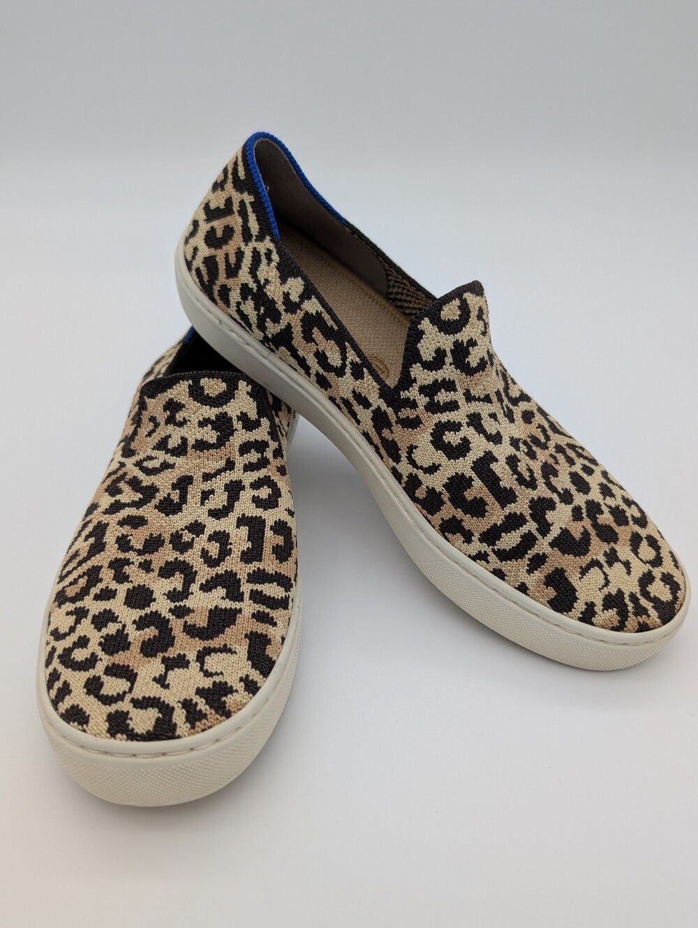 Rothy's Desert Cat Camo Cat Original Slip-On Leopard Print Sneakers